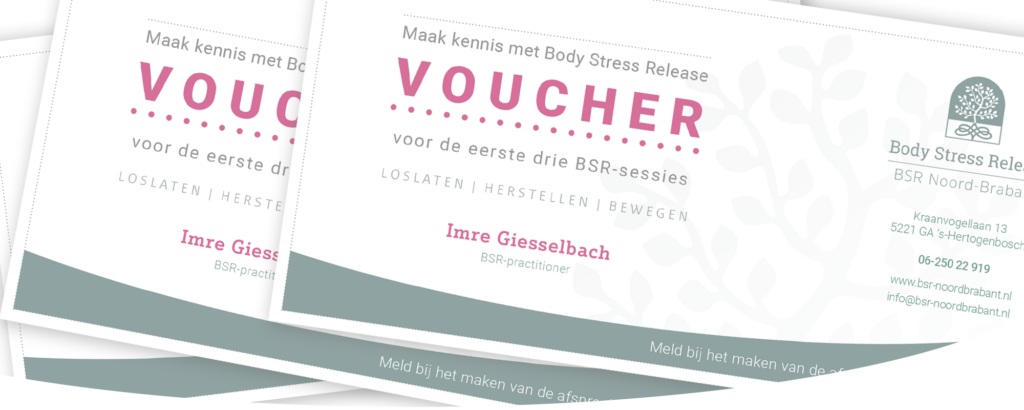 Wil je iemand een ontspannen gevoel cadeau geven? geef dan een voucher voor BSR Noord-Brabant in Den Bosch. 